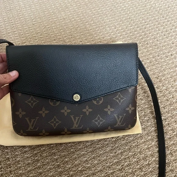 Louis Vuitton twice twinset monogram noir black crossbody - Picture 2 of 8